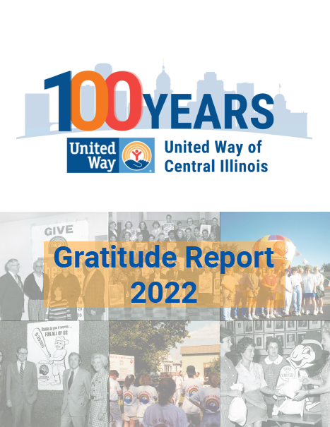 Image of front cover of Gratitude Report